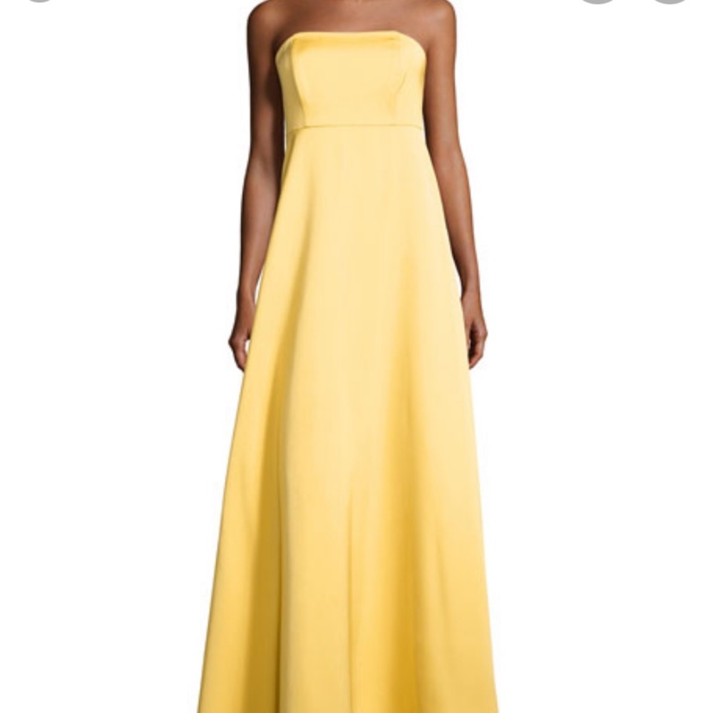 Zac Posen Yellow Evening Gown Size 0 - Picture 3 of 5
